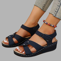 Nadja | Komfortable Orthopädische Plateau-Schuhe – Blau