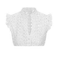 Jovita | Damen Kurze Ärmel Oktoberfest Dirndl Bluse | 2025 – Weiß