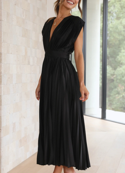 Brittney's  Himmlische Eleganz Maxikleid mit Ärmeln