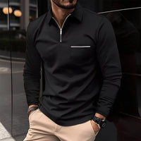Bernard - Komfortables Langarmshirt – Schwarz