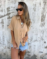 Sirena | Lässiges Shirt – Camel
