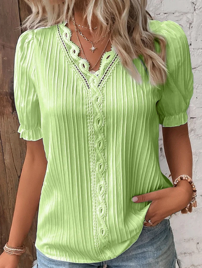 Émilie - Einfarbiges Damen-T-Shirt