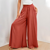 Damen Bequeme Elegante Freizeithose | Ideal Für Alltag und Freizeit – Rot