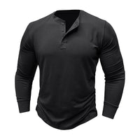 TILMAN - LANGÄRMLIGES TAILLIERTES T-SHIRT – Schwarz