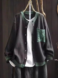 Ava | Strick-Cardigan – Dunkelgrau