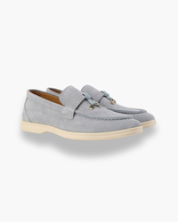 Damen Elegante Slip-Ons Schuhe | Komfortabel – Nebelblau