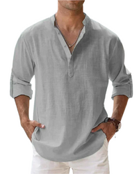 Fiorenzo Cotton Shirt – Grau
