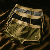 Max | Iconic Ferran Herren Boxershorts klassisch – Grün / Schwarz / Grau