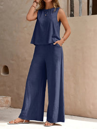 Angela™ | Bequemes zweiteiliges Set – Blau