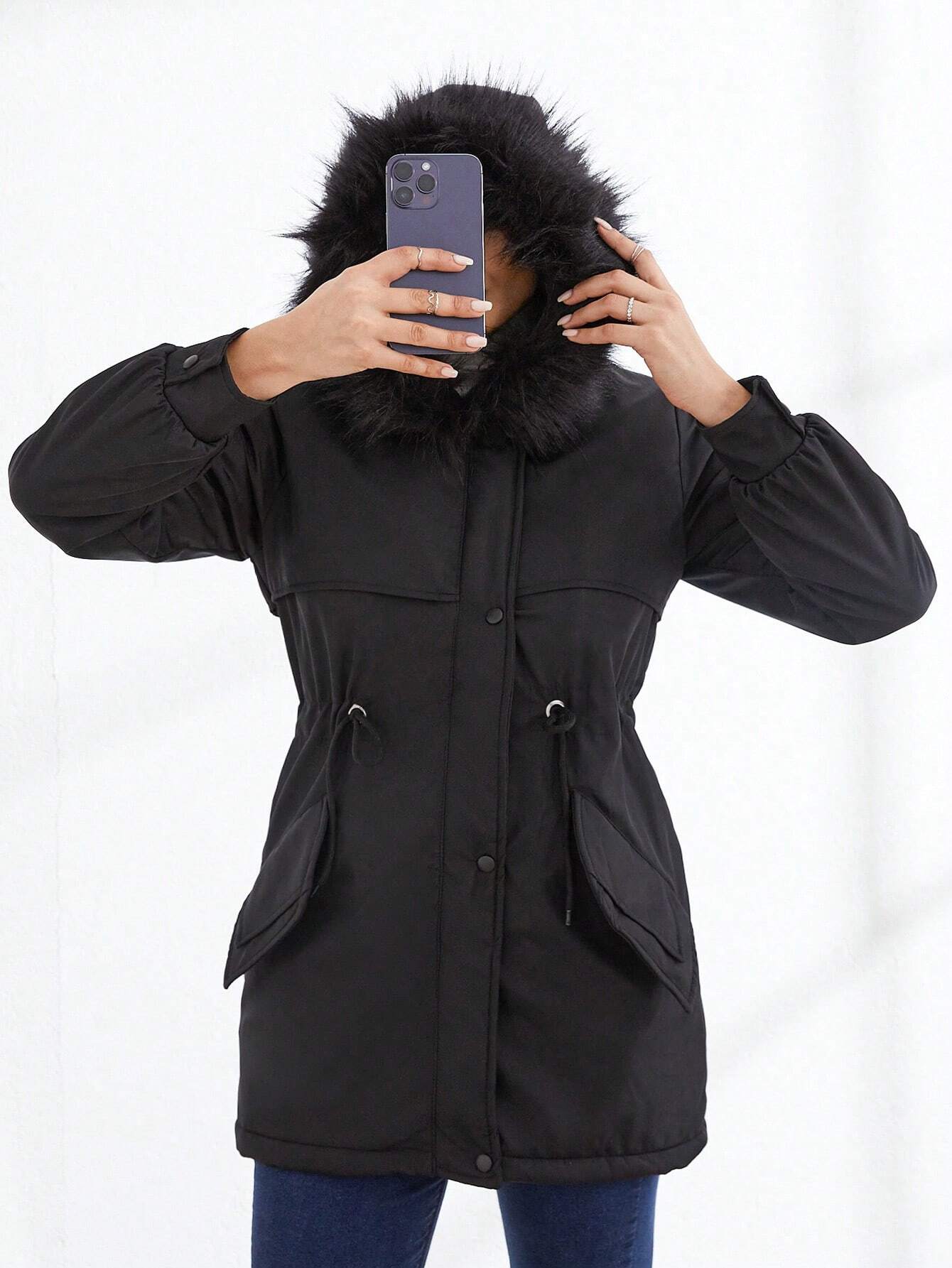 Reiyana | Warme Winterjacke mit weichem Kragen für Damen
