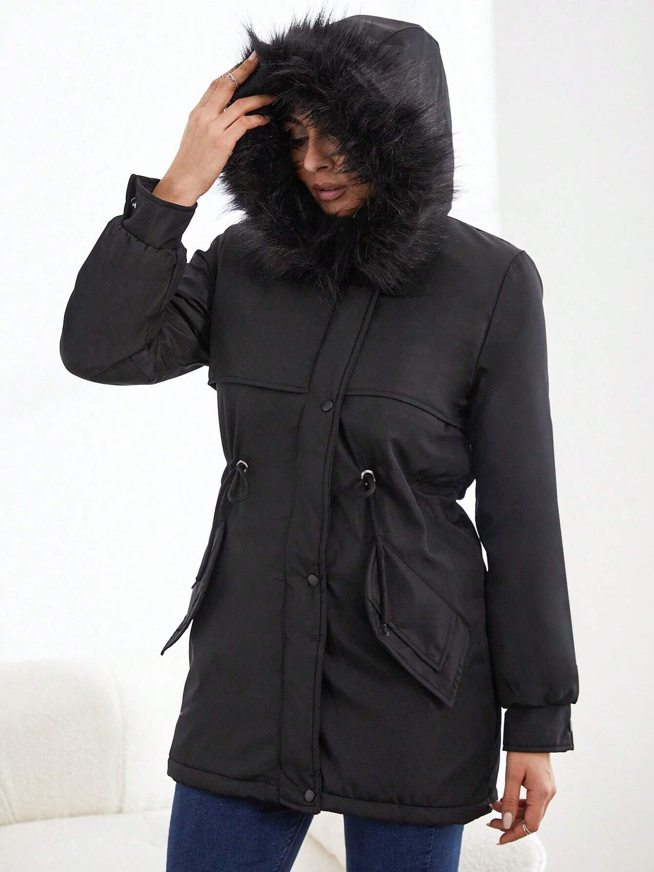 Reiyana | Warme Winterjacke mit weichem Kragen für Damen