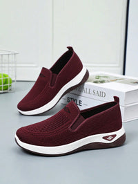 Maja | Damen Slip-On Casual Schuhe Komfort Leicht Alltag Modern – Kastanienrot