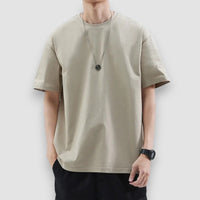 Bagzy | Short Sleeve T-Shirt – Beige