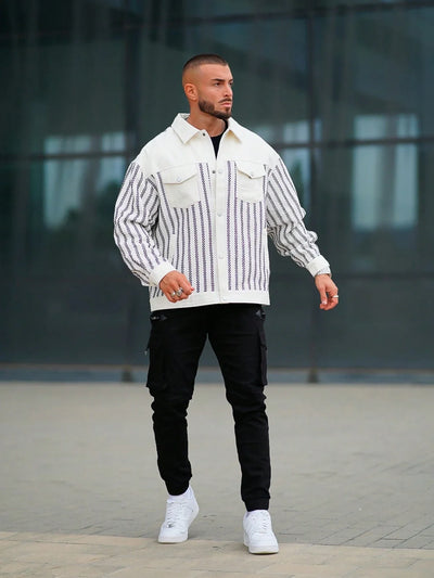 Reithirae | Herren Outdoor Jacke mit Karo- und Streifenmuster