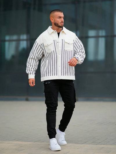 Reithirae | Herren Outdoor Jacke mit Karo- und Streifenmuster