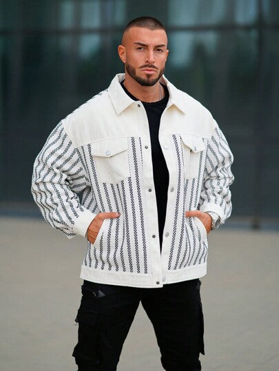 Reithirae | Herren Outdoor Jacke mit Karo- und Streifenmuster