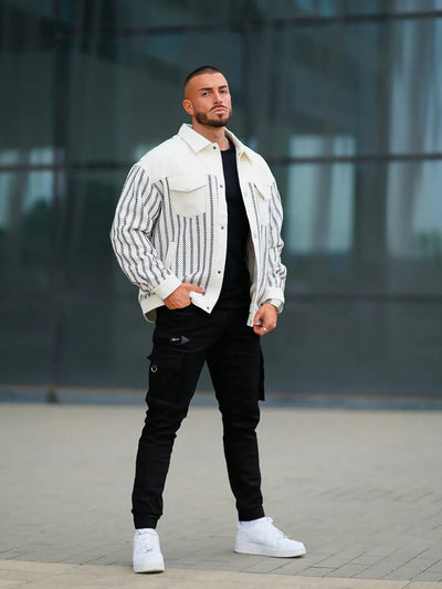 Reithirae | Herren Outdoor Jacke mit Karo- und Streifenmuster