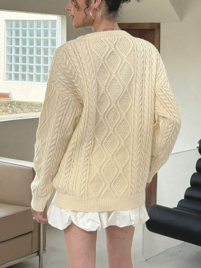 Olisyneia | Damen Lockerer Pullover mit Rundhalsausschnitt