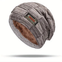 Zovian – Warm Gestrickte Mütze – Khaki