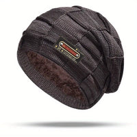 Zovian – Warm Gestrickte Mütze – Kaffee