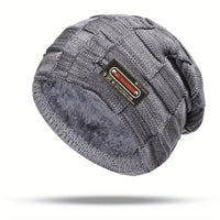 Zovian – Warm Gestrickte Mütze – Grau