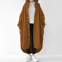 Cailyn - Bequemer langer Trenchcoat – Braun