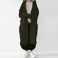 Cailyn - Bequemer langer Trenchcoat – Grün