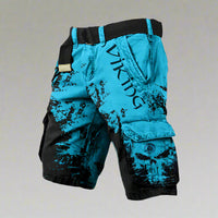 Bjorn | Premium Adventurer Shorts – Cyan Schwarz