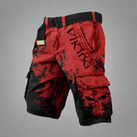 Bjorn | Premium Adventurer Shorts – Rot Schwarz