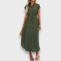 Vivienne – Hemdblusenkleid mit stilvoller Lässigkeit – Grün