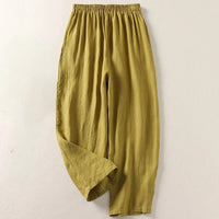 Wilina - Leichte Leinenhose – Oliv