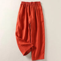 Sara™| Die Leinen-Sommerhose, die du nie wieder ausziehen willst – Orange