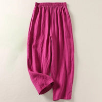 Sara™| Die Leinen-Sommerhose, die du nie wieder ausziehen willst – Rosa
