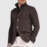 Strickjacke Herren Mit Knöpfen | Elegantes Taschen-Design – Braun