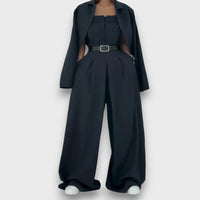Eryna – Elegantes Set mit Bustier und Jacke – Marine