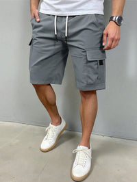 Kai | Cargo-Shorts mit Funktionstaschen ( 1+1 GRATIS ) – Grau