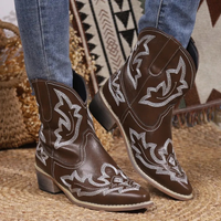 Damen Stilvolle Cowboystiefel | Westernstiefel für Elegante Looks – Braun