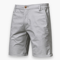 Herren Bequeme Stretch Shorts | Leichte Sommerhose – Hellgrau