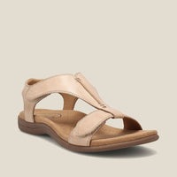 Sandalen für Damen - Bequeme Sommerschuhe mit Weichem Fußbett für den Sommer – Beige