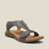 Sandalen für Damen - Bequeme Sommerschuhe mit Weichem Fußbett für den Sommer – Grau