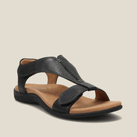 Sandalen für Damen - Bequeme Sommerschuhe mit Weichem Fußbett für den Sommer – Schwarz
