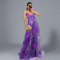Valtruda | Luftiges Maxikleid mit Wow-Effekt – Lila