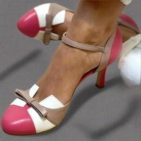 Doris | Damen Pumps Schleifen Riemen Geschlossen Elegant Feminin – Rosa