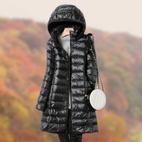 Kuschelige Regenjacke für Damen | Winter – Schwarz