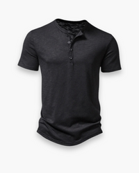Herren Lässiges T-Shirt | Bequem für Sommer und Freizeit – Schwarz