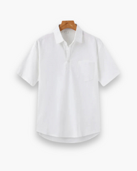 Herren Lässiges Polo Shirt | Bequemes Poloshirt – Weiß