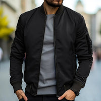 Brenner™ | Herren Leichte Bomberjacke – Schwarz