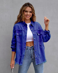 Jeansjacke für Damen - Stylische Denim Sommerjacke – Blau