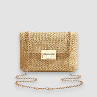 Lior | Handgeflochtene Umhängetasche – Gold