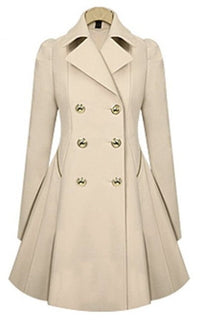 Cau | Eleganter Trenchcoat für stilvolle Outfits – Aprikose
